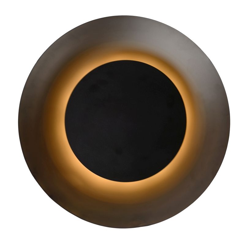 Lucide FOSKAL - Zapustené stropné svietidlo - Ø 34,5 cm - LED - 1x12W 2700K - Čierna